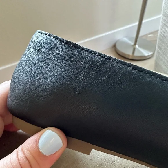 Madewell The Cory Flat in Black Leather, size 7 - Picture 11 of 12